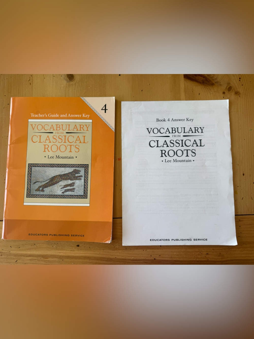 Classical roots vocabulary teachers guide and answer key